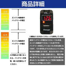 【トヨタA】 コペン L880K H26.6～ LED発光：レッド 電圧計表示 USBポート 充電 12V 2.1A 増設 パネル USBスイッチホールカバー_画像4