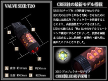 CREE製 XB-D LED 80W T20 ダブル球 レッド ブレーキランプ 赤 LED球 アルミヒートシンク 耐熱 ウェッジ球 トラック 電球 照明 拡散 2ピン_画像2