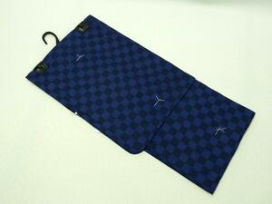 ma.. four season / new goods / cotton Kobai /.. finished / man yukata / cotton Kobai - navy blue city pine L