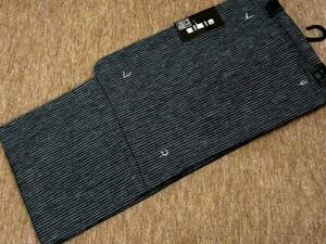 ma.. four season / new goods / cotton flax /... weave /.. finished / man yukata / black .14-4-M