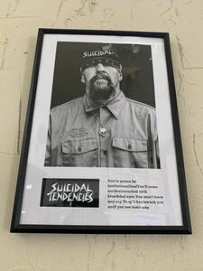 Suicidal Tendencies dogtown A4 amount attaching postage included poster ③