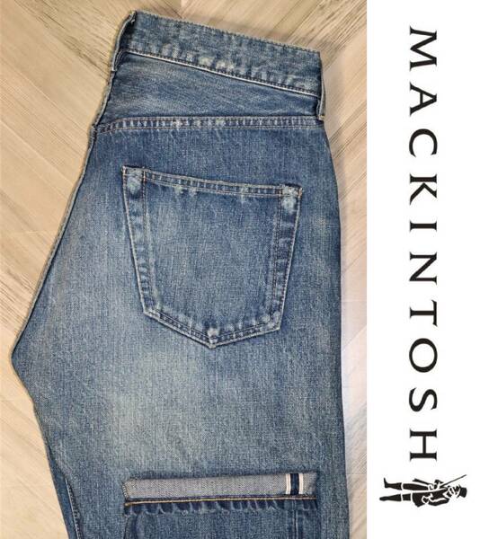 送料無料 特価即決【新品】 MACKINTOSH ☆ INDIGO USED REPAIR セルビッジデニム (W27) ★ マッキントッシュ インディゴ D-WP005 赤耳 ⑤