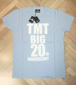 送料無料 即決【新品】 TMT ★ BIG 20th ANNIVERSARY TEE (Sサイズ) ★ TCS-S19SP14 国内正規品 東京 20周年記念 ラフィ天竺 SAX