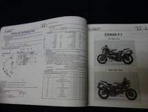 【輸出仕様】カワサキ ニンジャ NINJA ZX-6R / ZX600-F1型 純正 パーツカタログ / パーツリスト / 1995年モデル / 欧州仕様 / 英語版_画像2