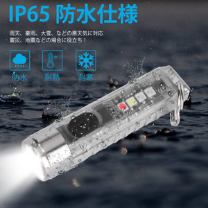 懐中電灯 ハンディライト ミニサイズ 超小型 キーホルダー懐中電灯 LED USB充電式 防水 フラッシュライト 明るい 赤色光 UVライト軍用