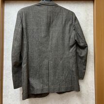 ☆☆ジャケット①☆☆チェック柄 A 4 90-78-165 毛70％ナイロン30％ 記名刺繍あり_画像2