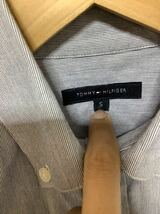 ん891 TOMMY HILFIGER トミーヒルフィガー 長袖シャツ レディース S ロング丈 ボタンダウン_画像3