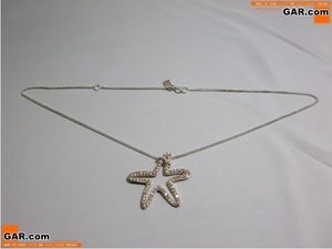 上A40 Tommy Hilfiger/トミーヒルフィガー ネックレス ペンダント SILVER/シルバー ヒトデ アクセサリー