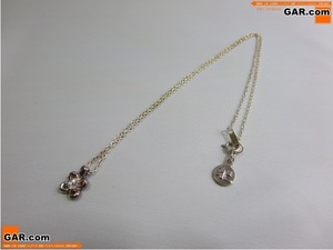 上A31 Courreges/クレージュ ブレスレット SILVER/シルバー 花 フラワーチャーム アクセサリー