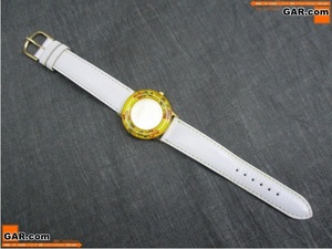 GS37 レディース/婦人 腕時計/リストウォッチ お花ドーム 白ベルト ファッション 小物 コレクション