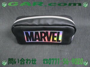 KX48 MARVEL/マーベル ペンケース/筆箱 ポーチ ブラック×シェルカラー 