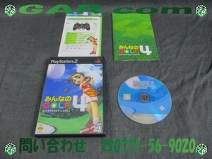 KX85 PlayStation2/PS2/Preste 2 Soft "Minna no Golf 4" Mingol Game Game Collection