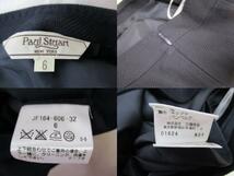 Paul Stuart ポールステュアート シルク混ウールセットアップスーツ サイズ6 濃紺 レディース 状態良好 ジャケット スカート_画像6