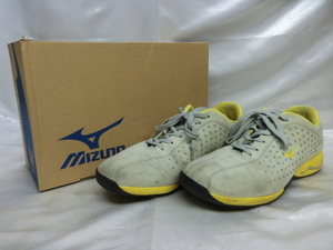 MIZUNO ミズノ WAVE LIMB DT/シューズ サイズ26.5cmEEE グレー×イエロー メンズ 箱付き