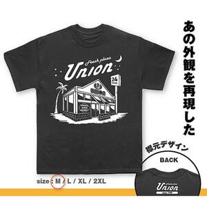 《 M サイズフレッシュプラザ ユニオン Tシャツ 黒 》 ブラック ユニT 沖縄 Tシャツ ローカル スーパー ロコ お土産