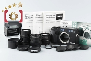 【中古】CONTAX コンタックス G2 ブラック + Biogon 28mm f/2.8 T* + Carl Zeiss Planar 45mm f/2 T* + Sonnar 90mm f/2.8 T*