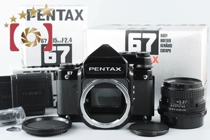 【中古】PENTAX ペンタックス 67 TTL 後期 + SMC 67 105mm f/2.4 元箱付