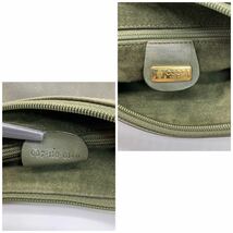 1円〜 ☆極希少☆ GUCCI グッチ ショルダーバッグ パイソン レザー ヴィンテージ カーキ パッチワーク 斜め掛け ゴールド金具 正規品 HE_画像9