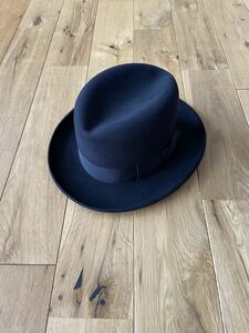  очень редкий черный Vintage ste toson Royal Deluxe 50 годы 50s stetson size7 1/4 ho mbrug шляпа чёрный vintage