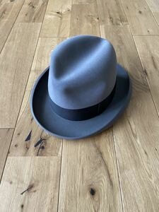 激レア ビンテージ デッドストック ステットソン ホンブルグハット セントレジスDeadStock 50s stetson RoyalDeLuxe ST.REGIS size:7 1/4