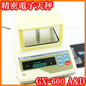 *A&D/AND/ precise electronic balance GX-600/ scales amount 610g/ most small display 0.001g/ inside part copper . regular / automatic . regular / number mode / experiment research labo goods *