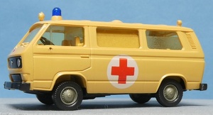  takkyubin (home delivery service) compact shipping 1/87 ROCO minitanks 456 VW Typ 2 ambulance used * a little defect * present condition *1.