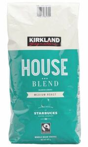 ■【送料無料】 カークランドシグネチャー スターバックス ハウスブレンド コーヒー (豆) 907g　STARBUCKS Roast House コストコ 人気商品
