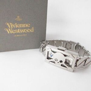 良品 Vivienne Westwood ヴィヴィアンウエストウッド スチール スカル オーブ クローバー 腕時計 ウォッチ シルバー色