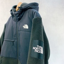 THE NORTH FACE ザ ノース フェイス NA71832 DENALI HOODIE デナリ フーディ フリース ジャケット XL 黒 ボックスロゴ アウター メンズ_画像4