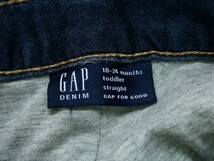 ギャップ デニムパンツ 長ズボン ボトムス 男の子用 80-90 18-24Mサイズ 青 ベビー 子供服 GAP_画像3