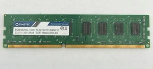 * free shipping *TIMETEC 2R×8 DDR3L 1600 8GB×1 desk top etc. for memory * operation goods *ML40