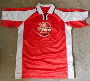 COCA-COLA コカコーラ ポロシャツ　FIFA ワールドカップ　２００２　korea japan Lサイズ　古着