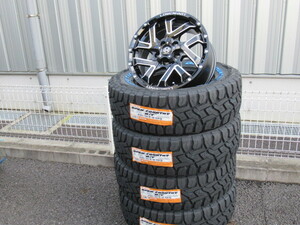 LOWENHART GXL206 16x7J +38 5-114.3 グロスブラックミーリング TOYO OPEN COUNTRY R/T 235/70R16 50系RAV4