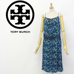 ◆TORY BURCH/トリーバーチ シルク100％ 総柄 キャミソール ワンピース 4