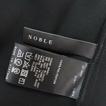 美品◆NOBLE/ノーブル スピック&スパン Vネック ノースリーブ トップス＆スリット キャミソールワンピース アンサンブル ブラック_画像4