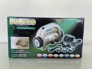 【中古美品・送料無料】FORTEO フォルテオ FT-6 防滴マルチライト ラジオ付き懐中電灯 防災グッズ 地震 自然災害 キャンプ アウトドア