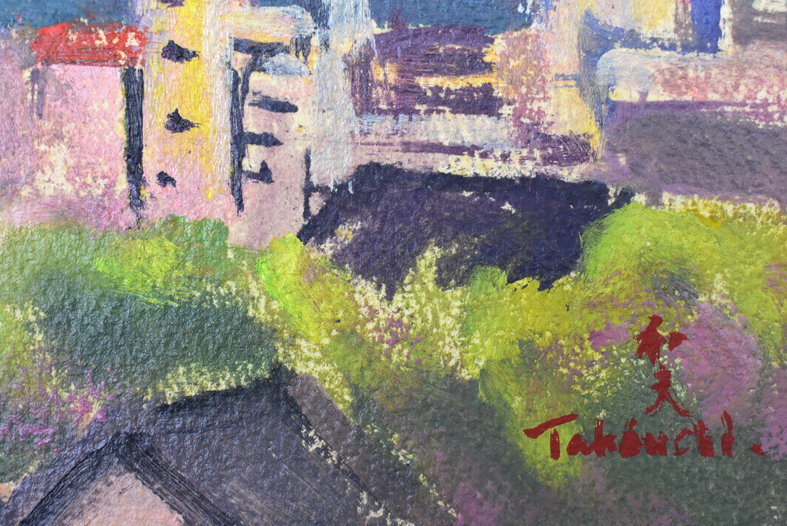 永遠の定番モデル 油彩画 洋画 油絵額縁付きで納品対応可 M10号 清水港 ...