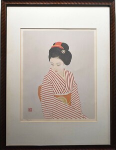 大正・昭和に活躍した日本画家　　　　志村立美　　 　　版画　　　　　画題不詳　　　　　正光画廊