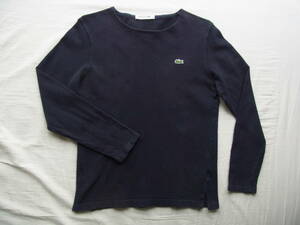 LACOSTE ラコステ　長袖Tシャツ　サイズ 2 日本製　ネイビー　型番 PH205E ㈱ラコステジャパン社製 　