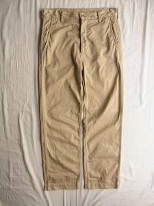 U N U S E D Anne used cotton chino pants size 1 made in Japan beige 