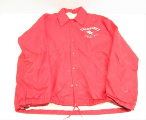 champion eisenhower GIRLS ATH 60's ヴィンテージ コーチジャケット RED SIZE:M メンズ 衣類 □UF3360