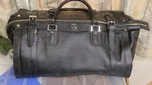  Mercedes Benz × Gold-Pfeil original all leather Boston bag used superior article a little defect 