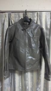  Halo ruz gear pigs gold leather jacket L USED present condition goods 