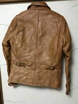 ワイツーレザー Y'2 LEATHER LUA 別注 シングルライダース ホースハイド 36 色むらあり　USED_画像2