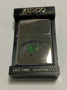 1996 year America navy LSD-43 USS FORT MCHENRY four tomak Henry dok type . land . silver ZIPPO unused cover none 