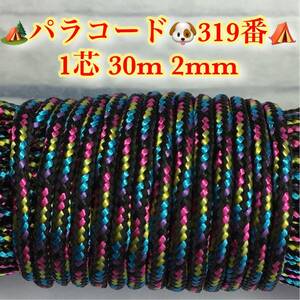 ☆★パラコード★☆１芯 ３０m ２mm☆★３１９番★手芸とアウトドアなど用★