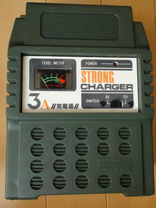 ◆６V・１２V◆バッテリーチャージャー◆３A充電器◆STRONG◆SC-3A型◆４０AH◆動作確認済みです◆レベルメーターも正常に動作しました