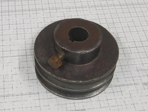 3-2本掛け/ダブル/モータープーリー/vベルトプーリー/中古部品