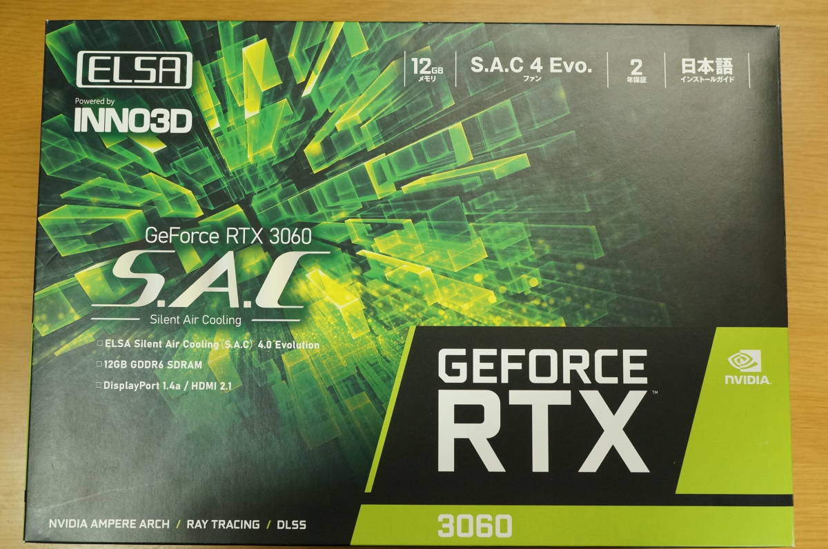 ELSA ELSA GeForce RTX 3060 S.A.C /L GD3060-12GERSH [PCIExp 12GB 