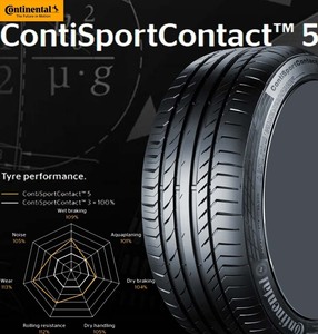 コンチネンタル スポーツコンタクト ファイブ 225/45R17 91Y 225/45-17 AO AUDI承認 1 本 CONTINENTAL SportContact5
